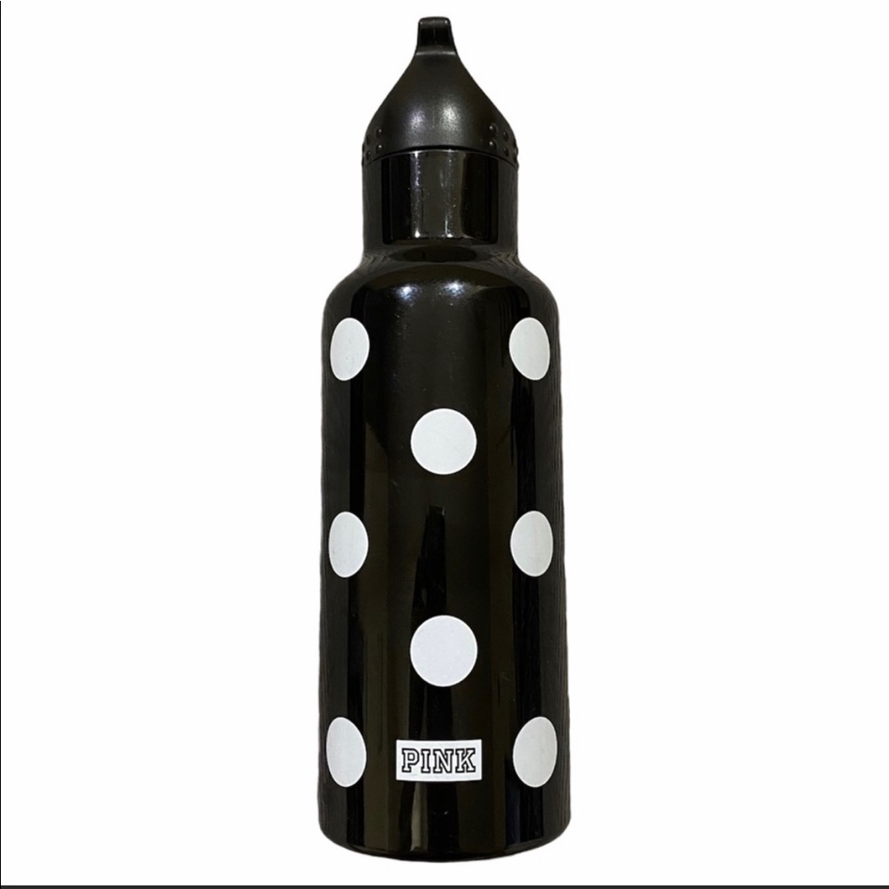 PINK polka dot water bottle